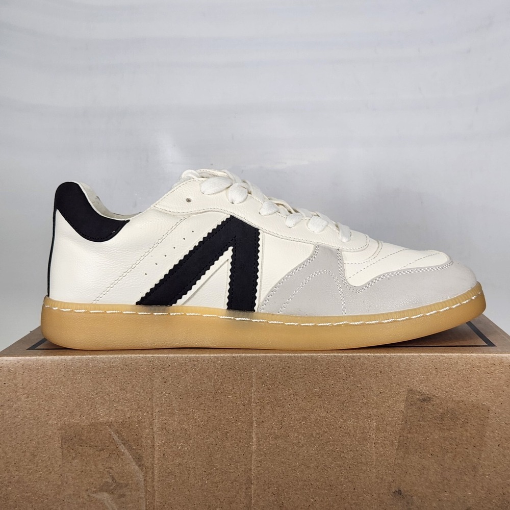 MIA Vigo Sneakers Women Size 8.5 White Black Multi Retro Low Top Gum Sole